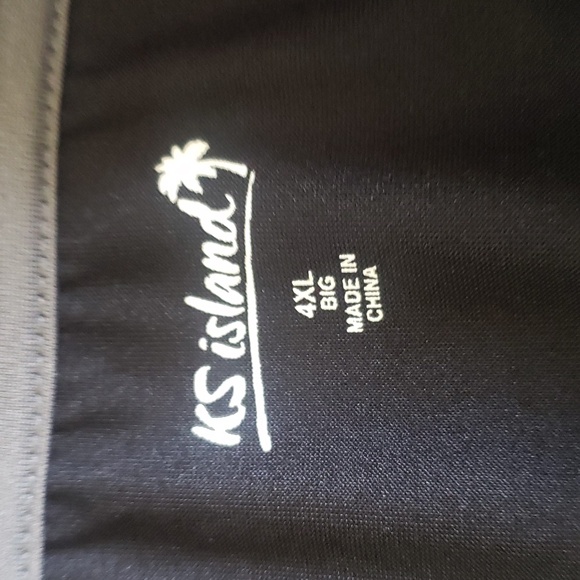 CT1552 KS Island Mens Black and Grey Big & Tall Athletic Shirt 4XL - Picture 4 of 4